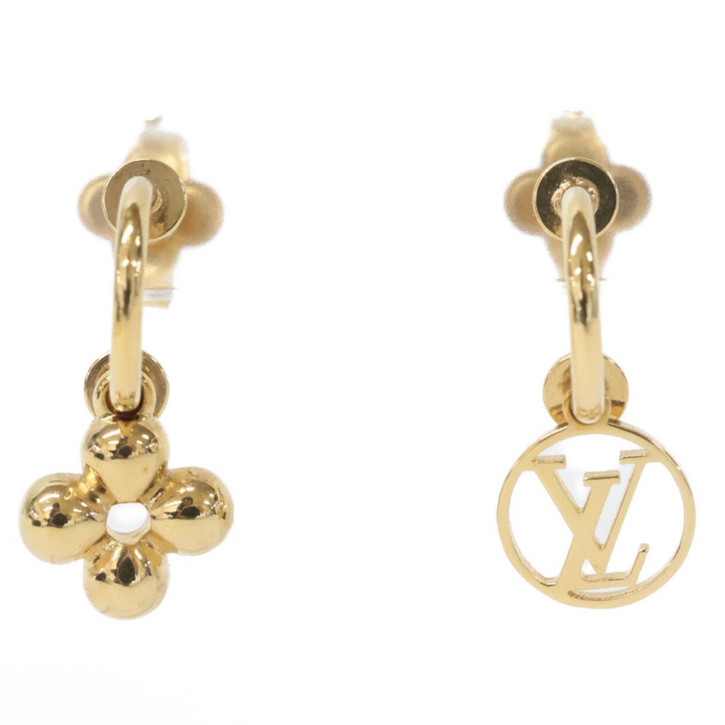 Authentic Louis Vuitton Boucle De Reille Blooming - Gold Tone
